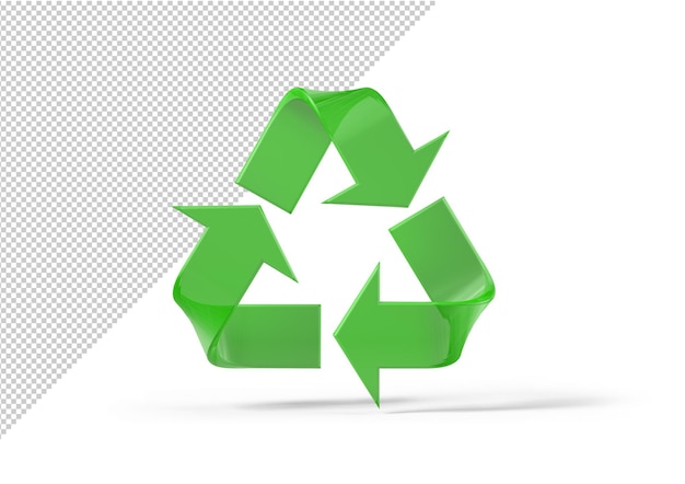 PSD groen recyclingbordmodel