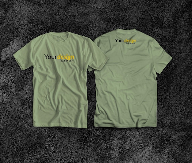 Groen Sage mockup T-shirt