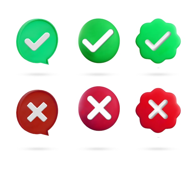 Groen selectievakje pictogram 3d render illustratie