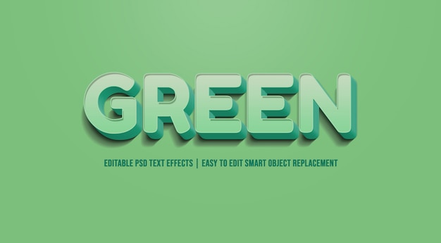 Groen - Teksteffect Premium PSD