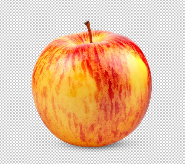 Groene appel geïsoleerd op alfa-laag