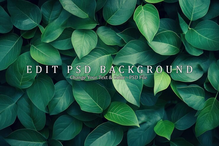 PSD groene bladeren op de achtergrond
