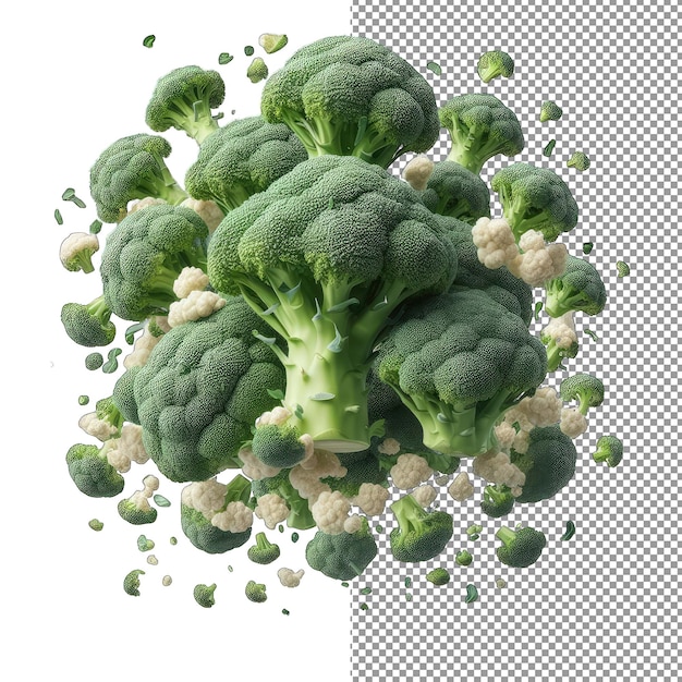 PSD groene broccoli isolatiepng