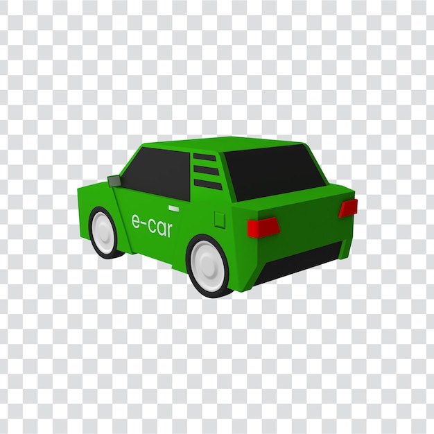 Groene elektrische auto