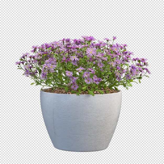 PSD groene kamerplant mockup in 3d-rendering