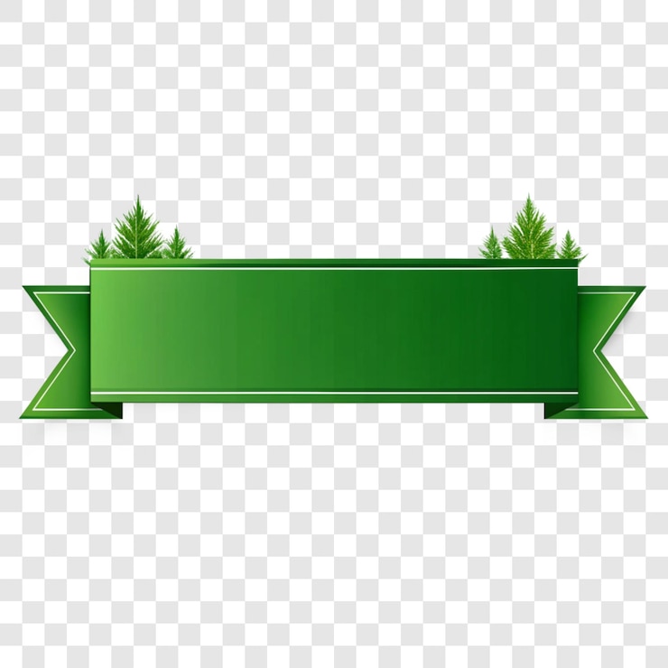 PSD groene vlag met een groene rand op een doorzichtige achtergrond