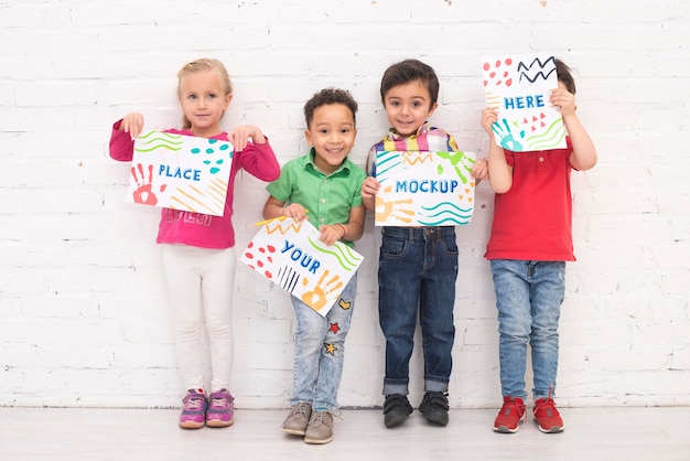 PSD groep kinderen die samen spelen