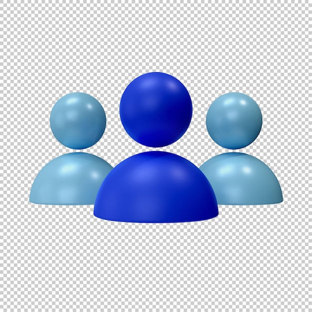 Groep mensen 3D-pictogram