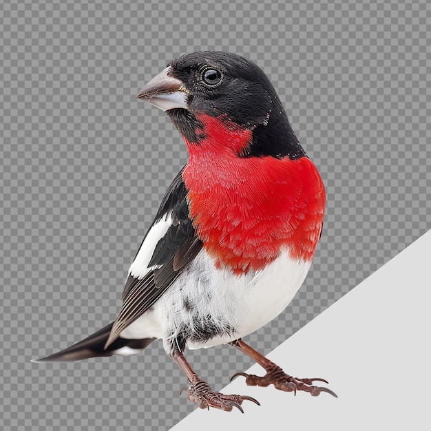 PSD グロスビークの鳥 透明な背景に隔離されたpng