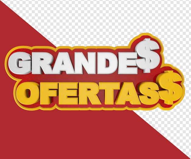 Grote 3D-aanbiedingen.