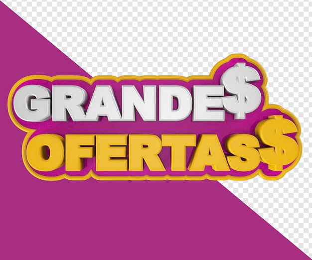 Grote 3D-aanbiedingen.