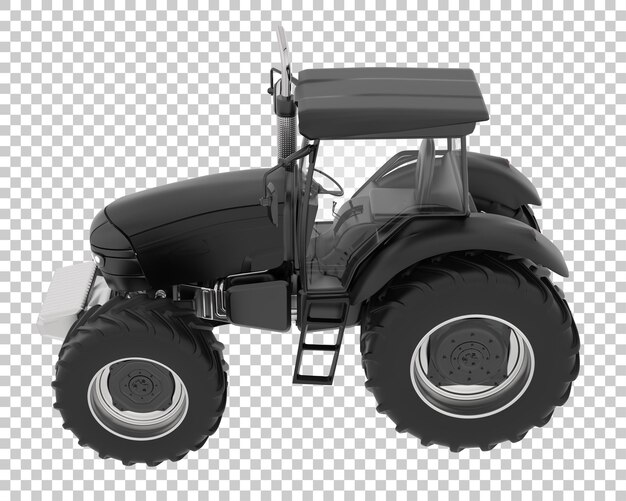 PSD grote tractor op transparante achtergrond 3d-rendering illustratie