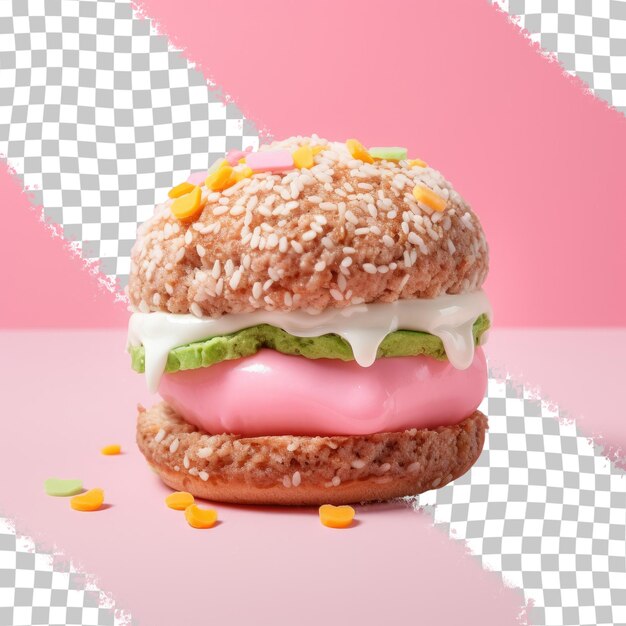Fornitura di hamburger di manzo macinato sfondo trasparente