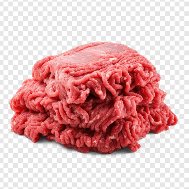 PSD ground meat isolated on transparency background psd