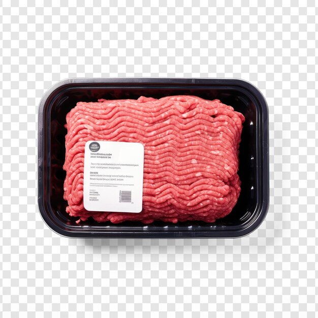 PSD ground meat isolated on transparency background psd