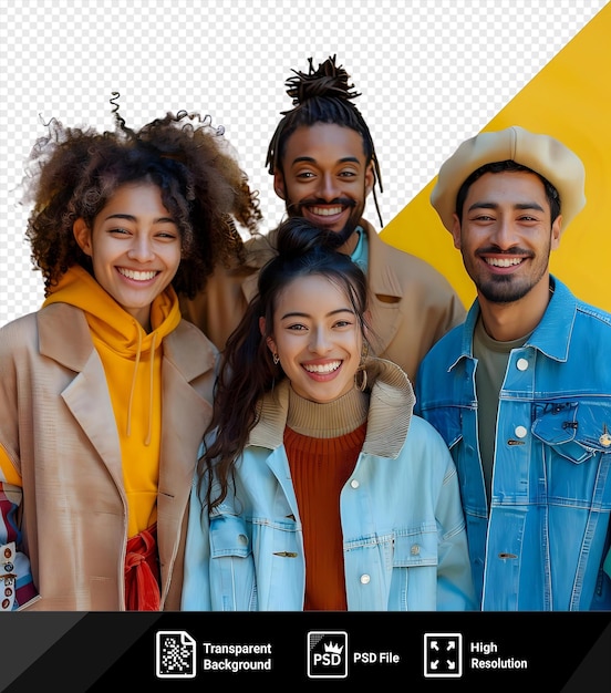 A group of people are posing for a photo together