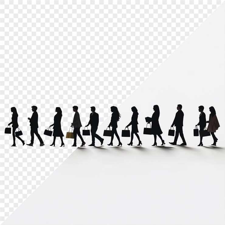 PSD 거리를 가로질러 는 남자와 함께 는 사람들의 그룹
