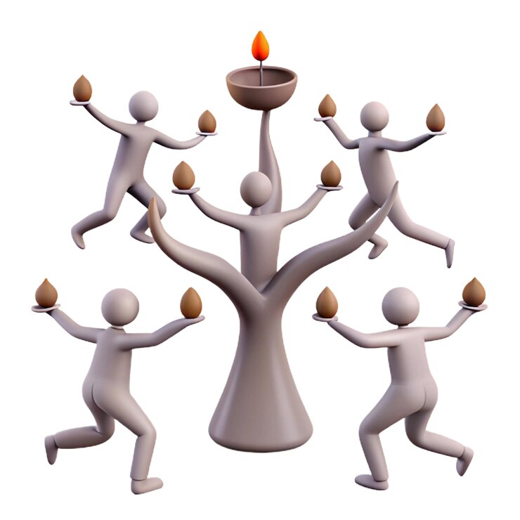 PSD a group of people with a candle that says quot the word quot on it