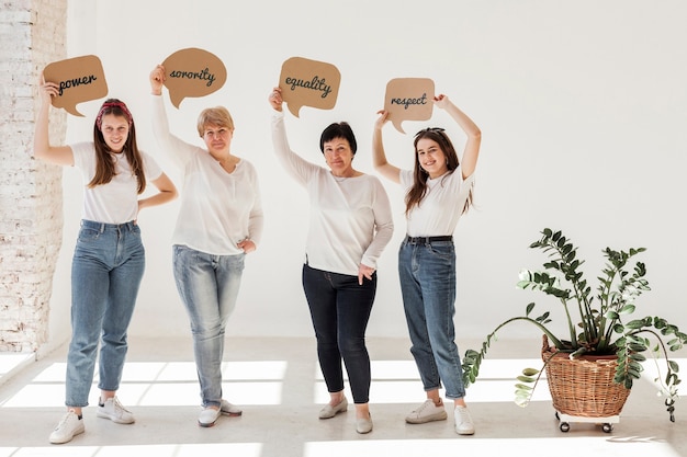 Group of women posing together