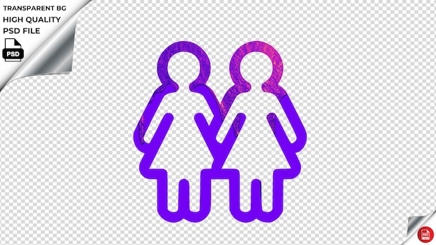 PSD group women purple color melted paint psd transparent
