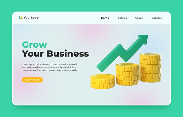 Grow your business landing page