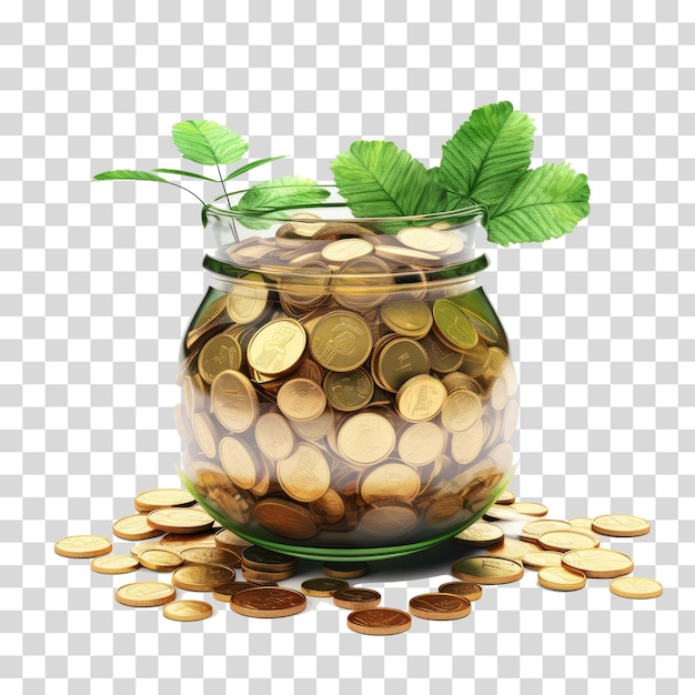 PSD growingyoursavings png isolated on transparent background