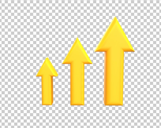 PSD 成長の金の矢 3 d