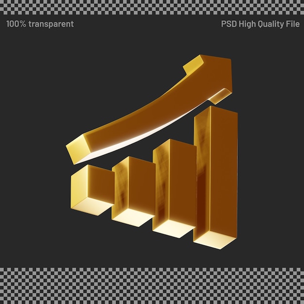 growth graph with arrow