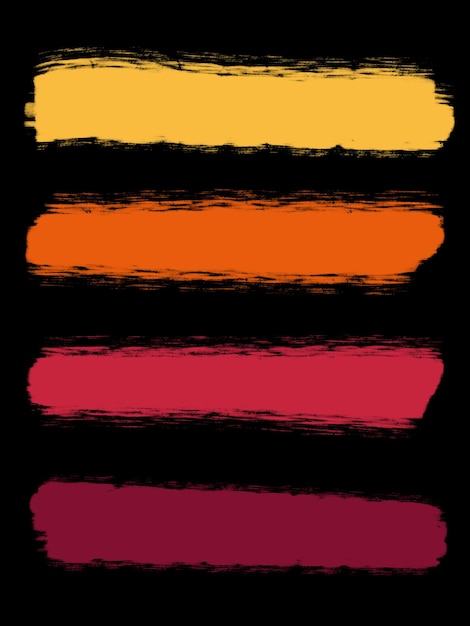 Grunge border splashes ramki tekstowe izolowane na czarnym tle