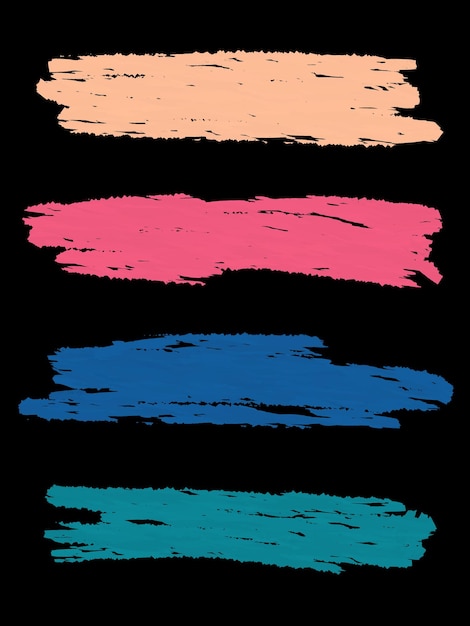 Grunge border splashes ramki tekstowe izolowane na czarnym tle