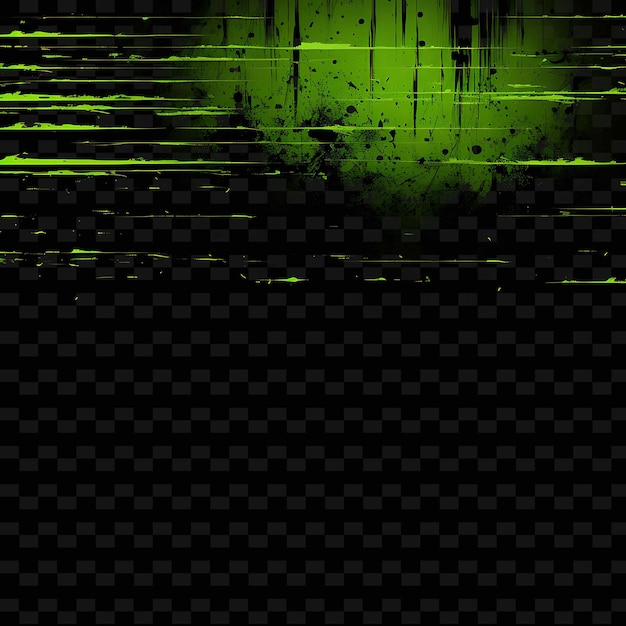 PSD grunge buzzing lines distressed texture toxic green irregula png y2k shapes transparent light arts