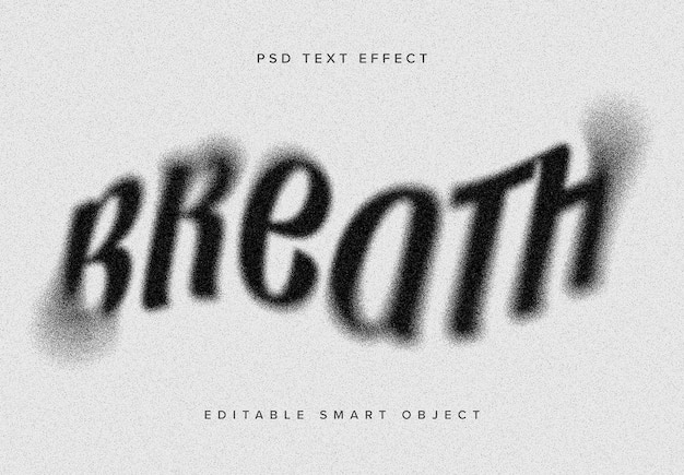 Grunge Dissolving Text Effect Mockup