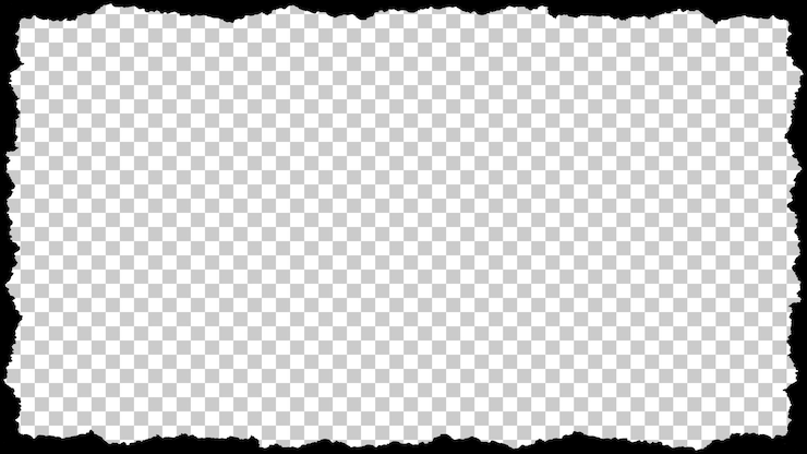 PSD grunge frame jagged edge border rectangle