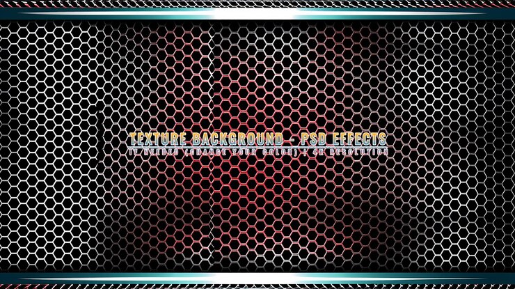 PSD grunge metallic on transparent background