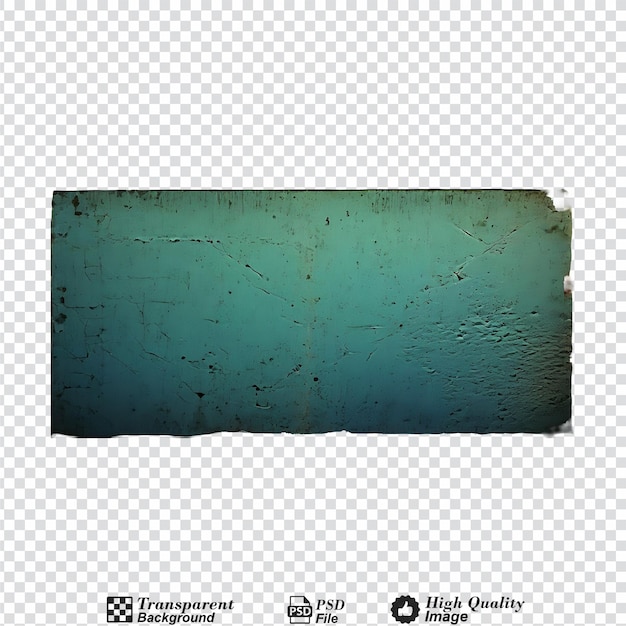 PSD grunge paper isolated on transparent background