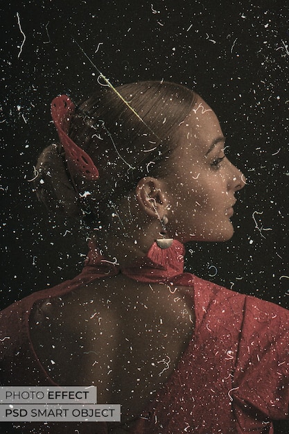 grunge photo effect design