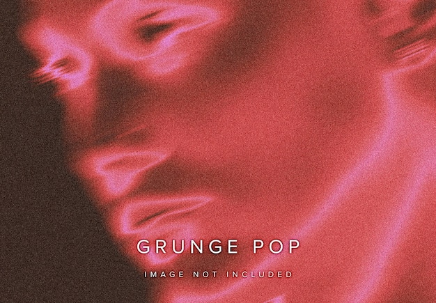 Grunge pop psd-foto-effect