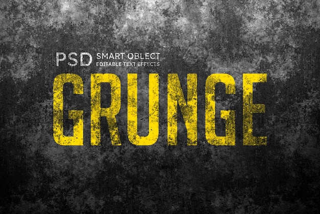 Grunge tekst stijl effect