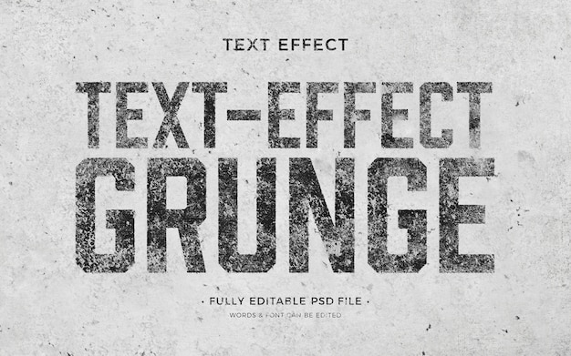 PSD grunge teksteffect