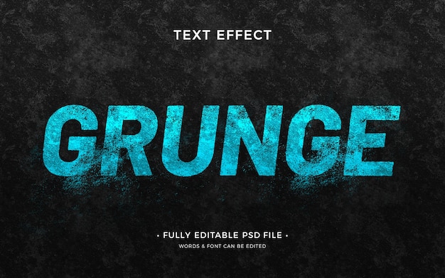 PSD grunge teksteffect