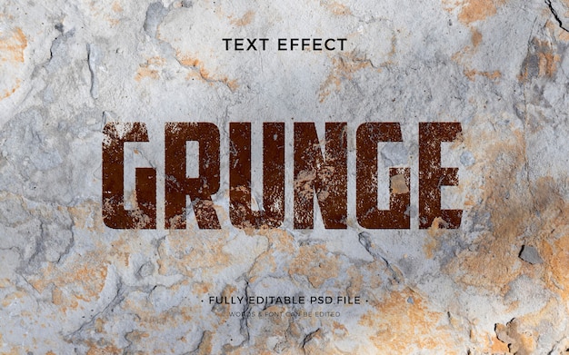 grunge text effect