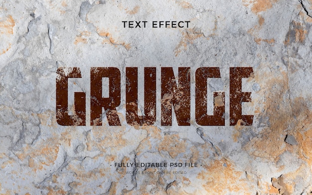 PSD grunge text effect