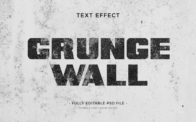 PSD grunge text effect