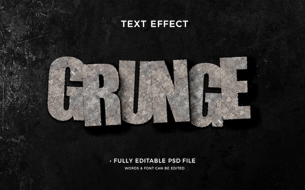 PSD grunge text effect