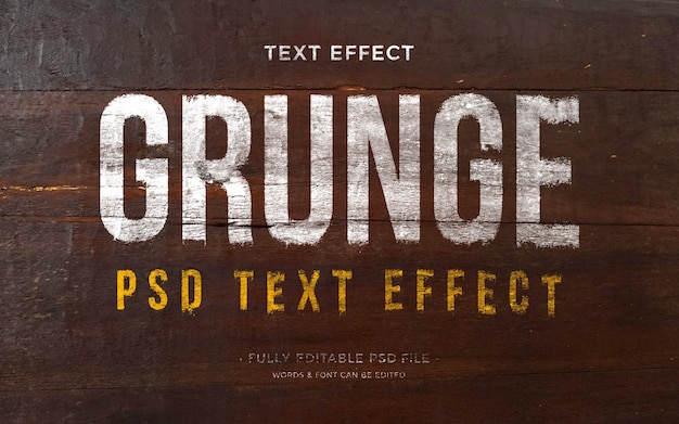 Grunge text effect