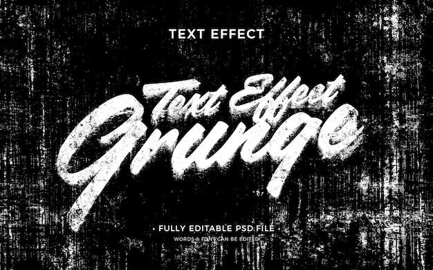 PSD grunge text effect