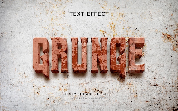 PSD grunge text effect