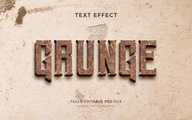 Grunge text effect