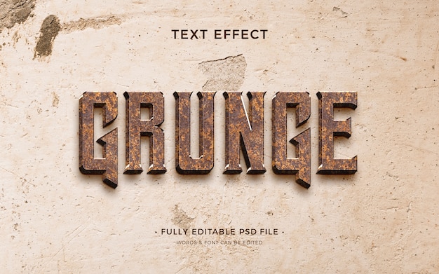 PSD grunge text effect