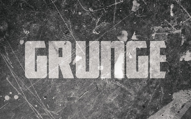 Grunge text effect